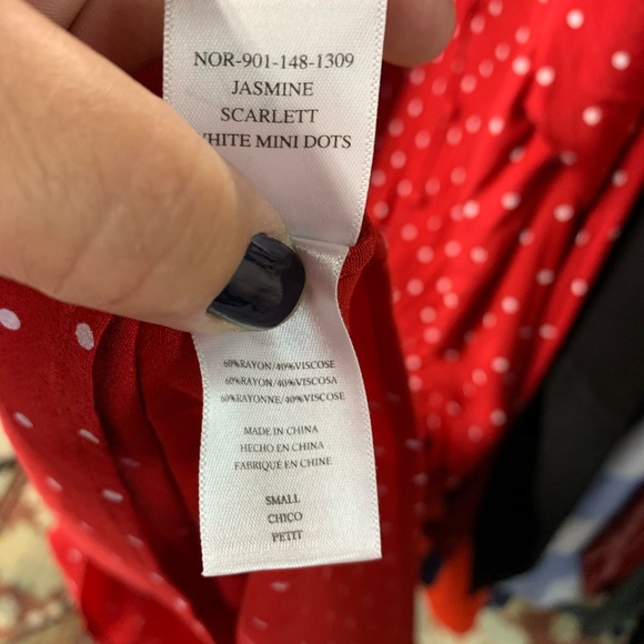 NWT RAILS Polka Dot Blouson Dress, S - Picture 13 of 15
